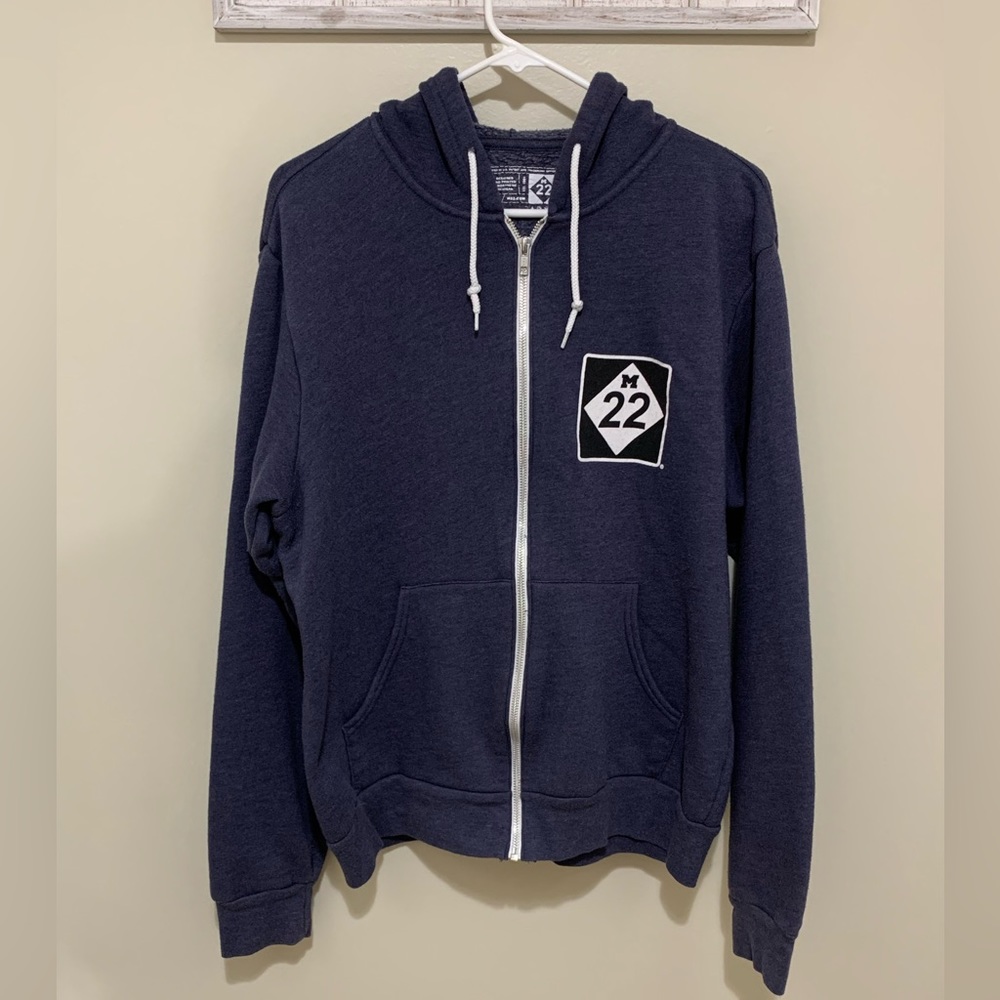 M22 zip up unisex hoodie